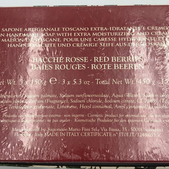 Christmas Hand Soap Set Made in Italty NEW - Picture 6 of 6